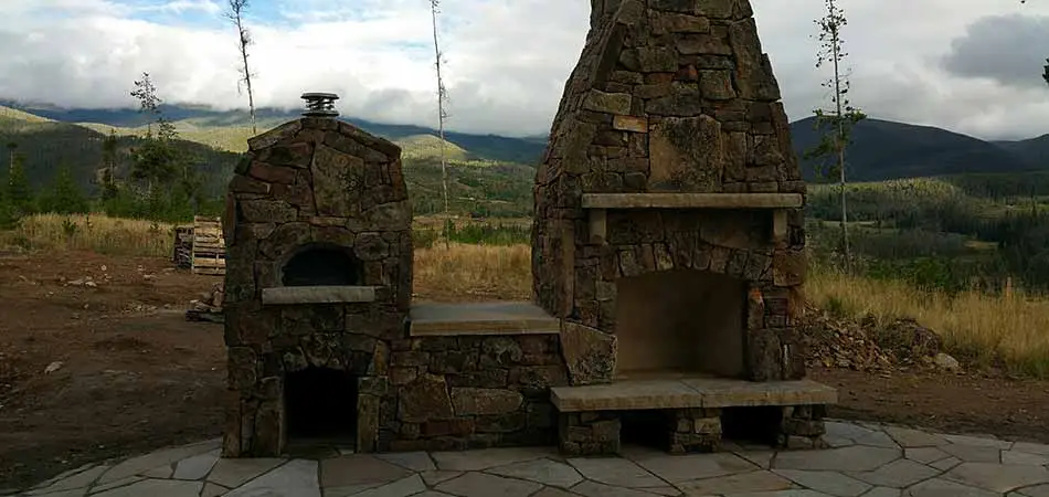 Hardscape elements that we have built for customers in Winter Park include fireplaces.